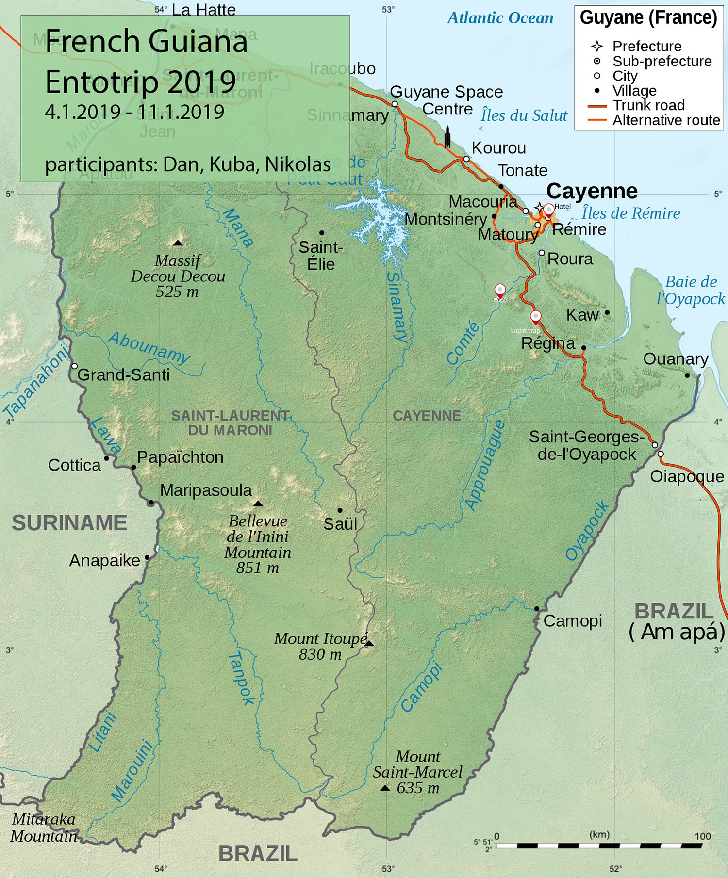 1 - mapa - French Guiana
